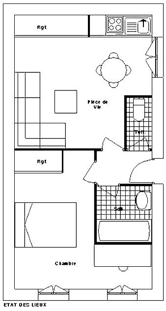 plan appartement t1 bis