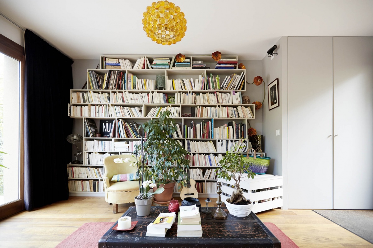 Villa PER : atelier-cc-architecte-toulouse-maison-lauragais-moderne-contemporaine-bibliotheque