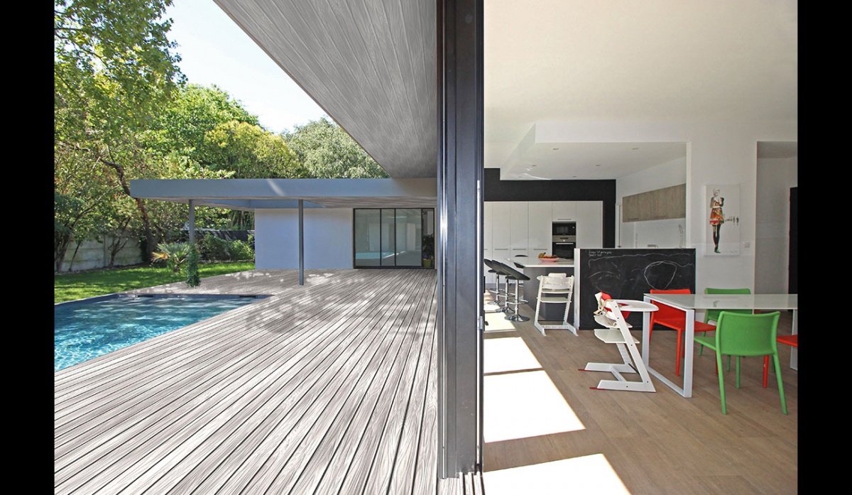 Villa contemporaine à patios : villa-exception-maison-architecte-dedans-dehors-pierres-patios-toulouse-13