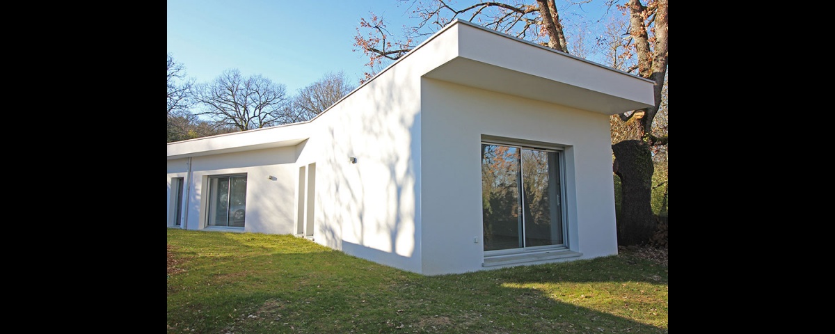 Maison dans la fort : maison-contemporaine-traversante-dans-les-bois-7