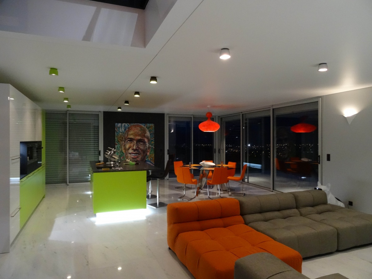 Maison contemporaine Brebion : S�jour-light