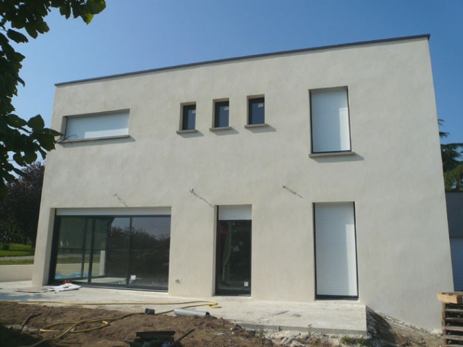 Maison contemporaine : 24_Maison b�ton_Soucieu