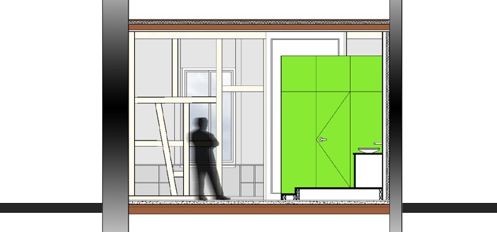 R�novation d'un local professionnel : Coupe BB