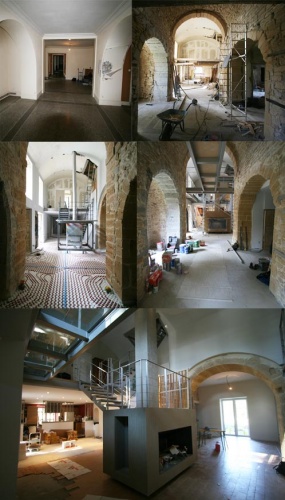 R�novation d'une ancienne Chapelle du 12e : maison-2-travaux-renovation