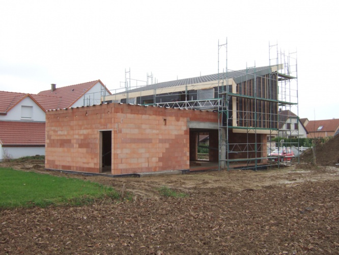 Construction d'une maison individuelle LABEL BBC � WIWERSHEIM (67) : 08