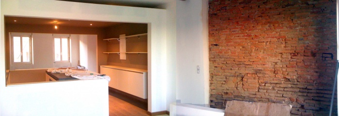 Rnovation d'une maison de ville avec transformation d'un local commercial
