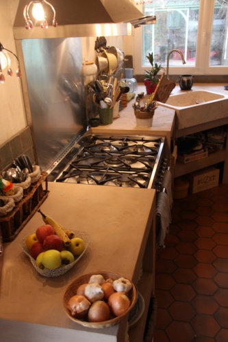 Rnovation espace cuisine/sjour dans vieille ferme  l'esprit rustique. : cuisine 3