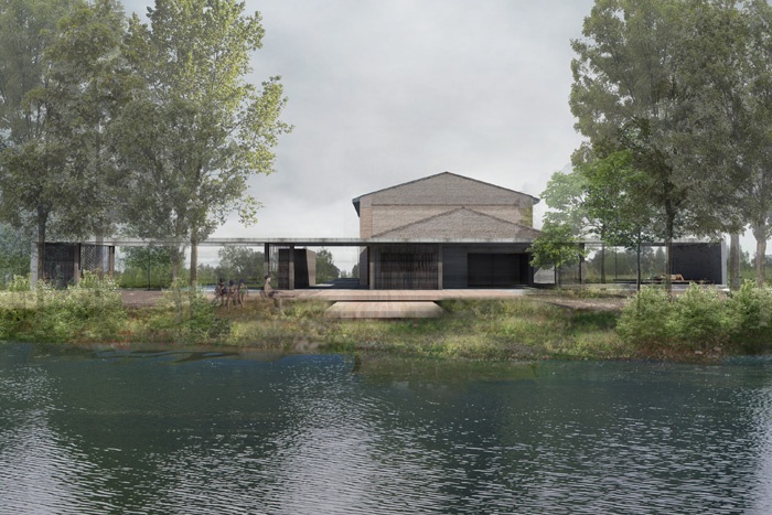 Extension d'une maison au bord d'un lac 