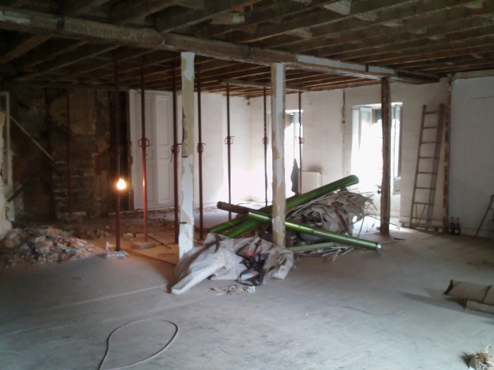 rhabilitation appartement 19 me en  hypercentre : chantier en cours