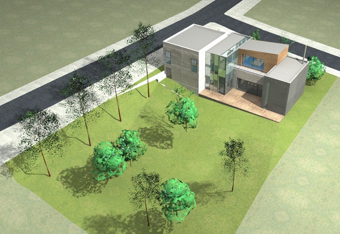 Construction d'une maison individuelle � RICHELING (57) : perspectives0000