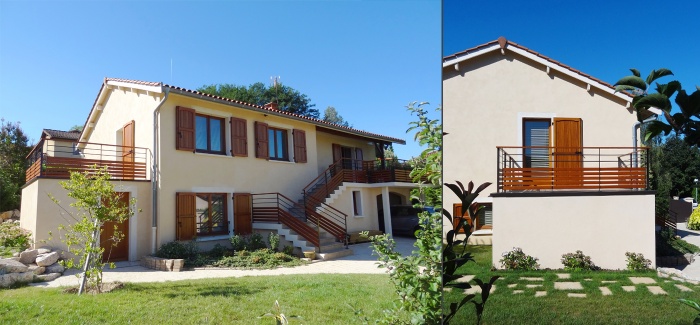 R�novation et extension d'une maison � Cailloux-sur-Fontaines