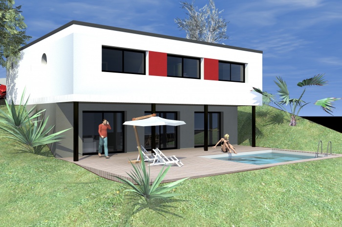 Projet De Maison Contemporain Sur Un