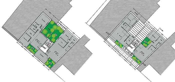 IMMEUBLE LUCARNES : Immeuble Patio Plans