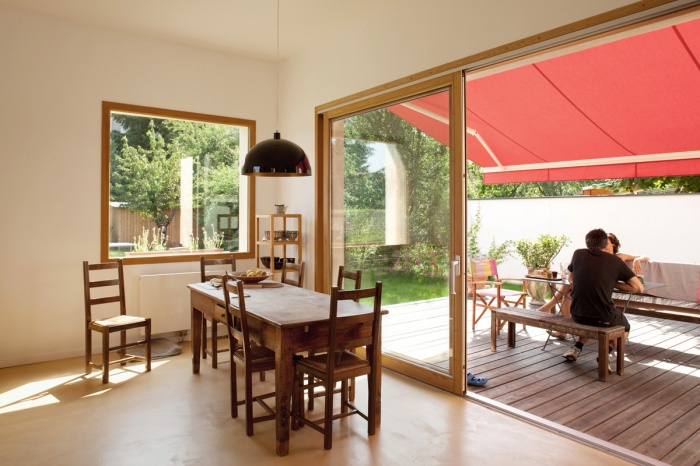 r�novation extension d'une maison ouvri�re : salle a manger