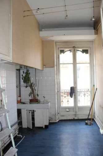 Rénovation d'un appartement de type haussmannien quartier St Etienne (Chantier en cours) : cuisine avant