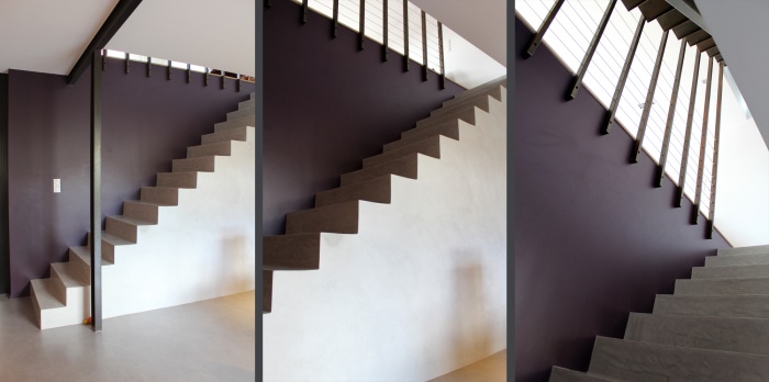 Maison H - Rnovation  Toulouse : Volet escalier bton