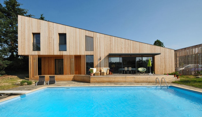 Maison contemporaine bois & ouate de cellulose / Basse �nergie : image_projet_mini_61690