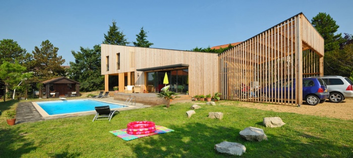 Maison contemporaine bois & ouate de cellulose / Basse �nergie : 01_PARA