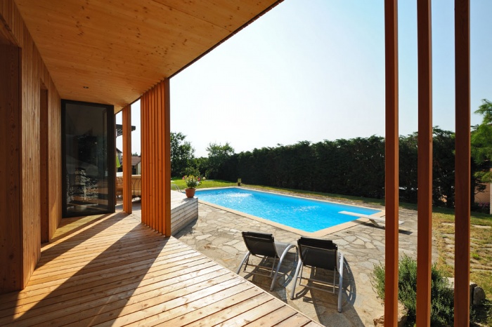 Maison contemporaine bois & ouate de cellulose / Basse �nergie : 04_PARA