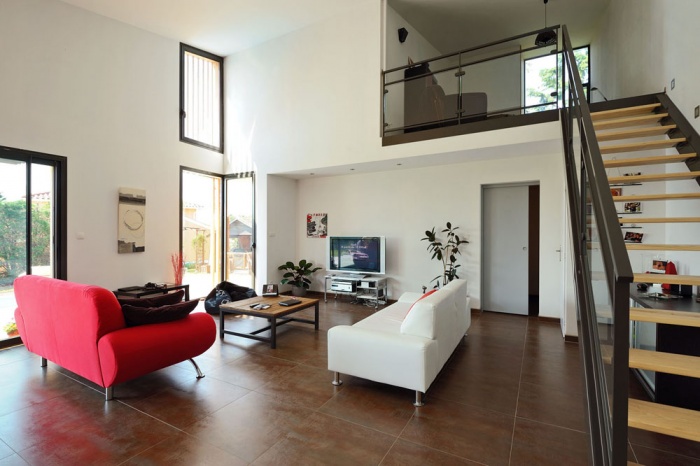 Maison contemporaine bois & ouate de cellulose / Basse �nergie : 09_PARA