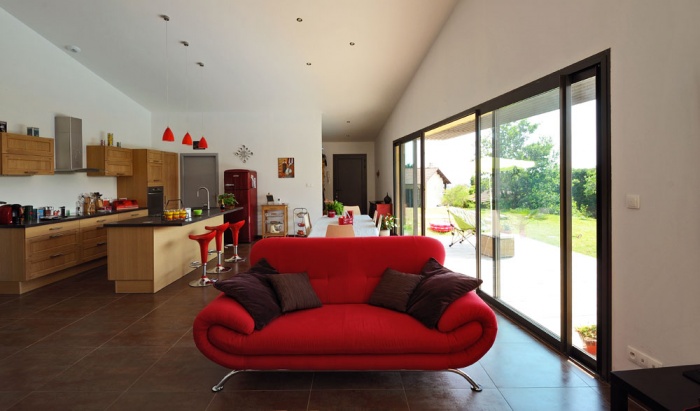 Maison contemporaine bois & ouate de cellulose / Basse �nergie : 11_PARA