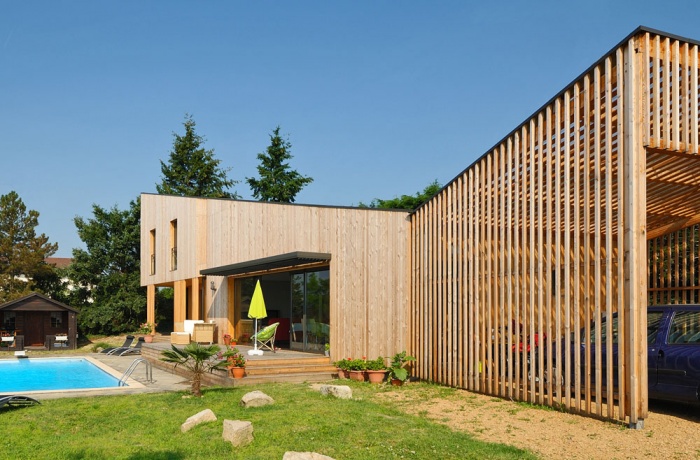 Maison contemporaine bois & ouate de cellulose / Basse �nergie : 19_PARA