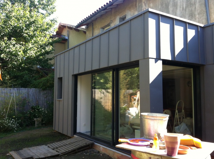 Extension bois/zinc