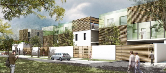 Construction de 36 logements à Balma (31) : 7- Perspective sur voie A23 copie