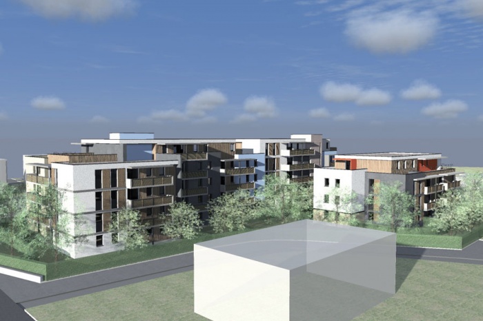 Construction de 61 logements : 581-Av. de Fronton-axono NE_1