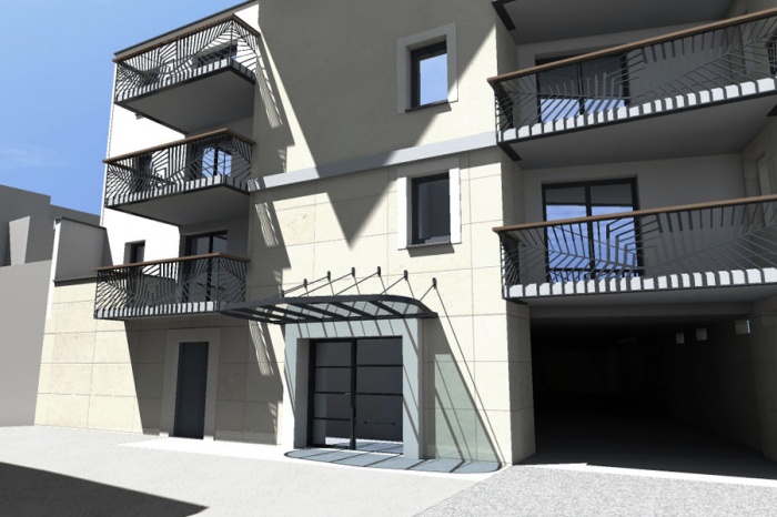 Construction de 18 logements : 622-Rue Lorraine-PERS ENTRÉE