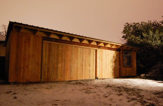Extension -atelier & garage ossature bois