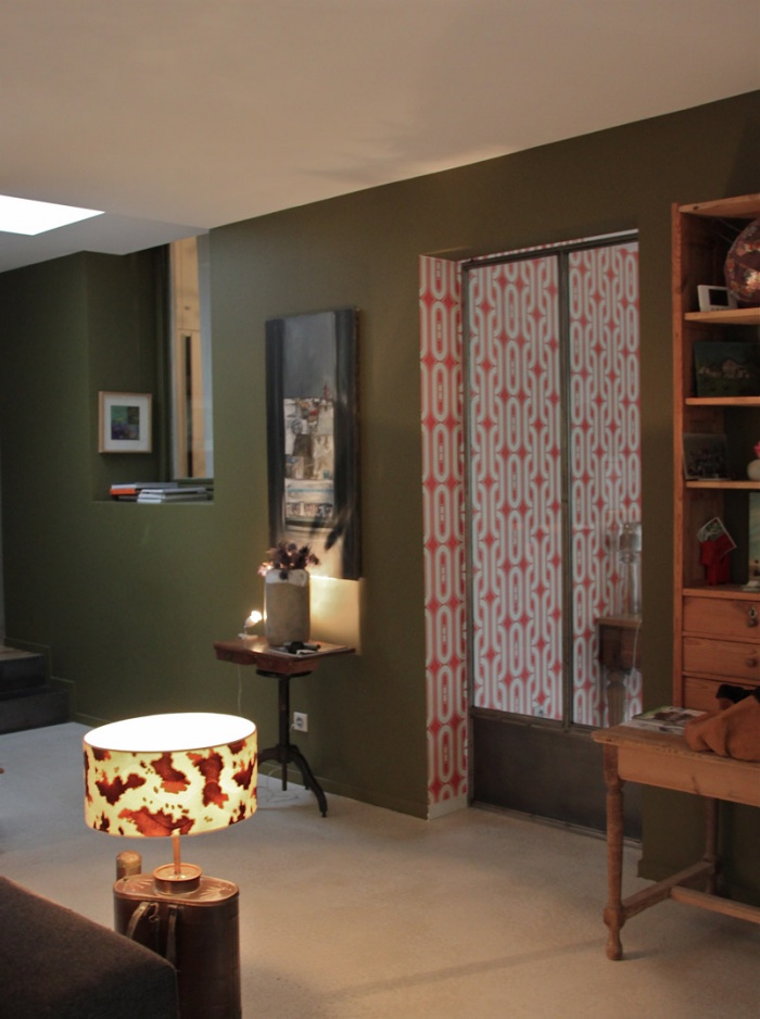 R�habilitation et extension contemporaine Be : Salon