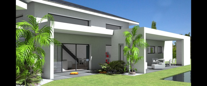 Maison contemporaine à tuiles noires et terrasse couverte : maison-contemporaine-tuiles-noires-grande-terrasse-couverte-patio-3