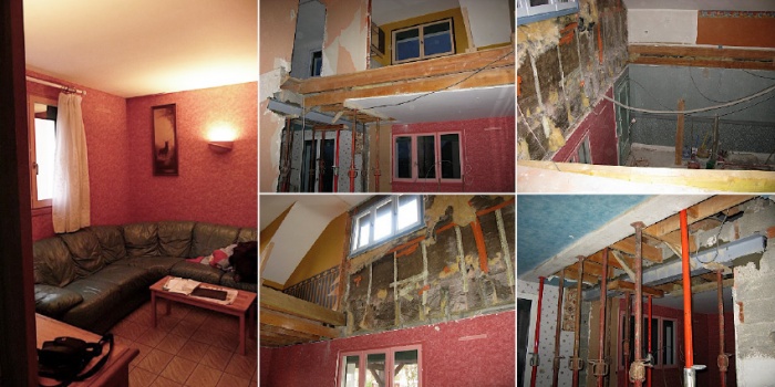 r�novation et am�nagement Contemporain complet d'une partie d'une maison : projet_lieu2