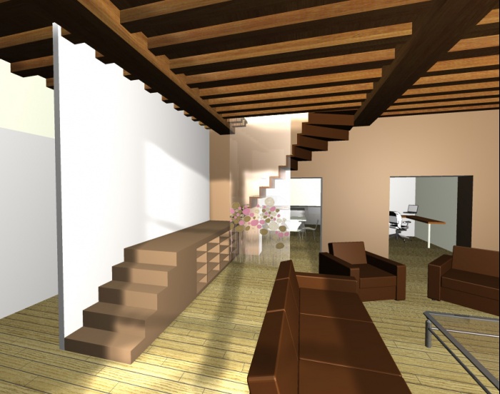 R�novation compl�te d'un appartement en duplexe sous les combles.